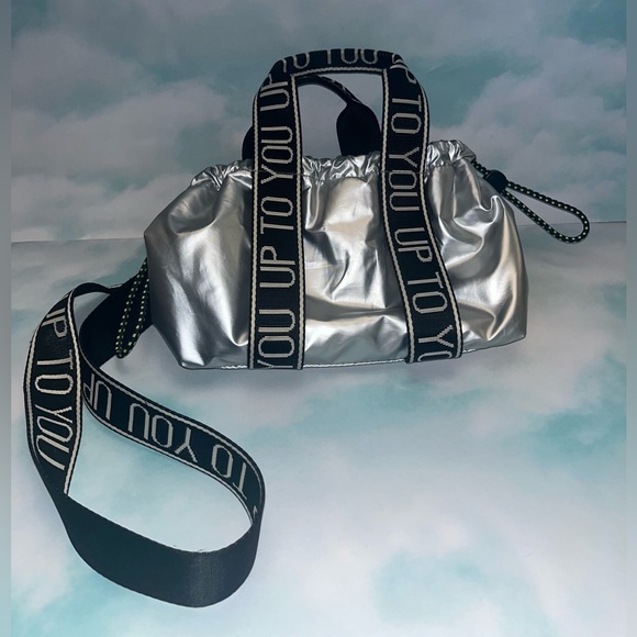 ZARA Metallic Silver Crossbody Bag - Picture 4 of 9